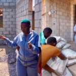 Spice Diana donates 25 bags of cement to Nalongo Kitone.