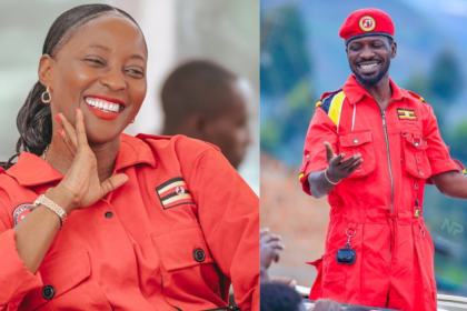 The Late Hon. Hellen Nakimuli (Left) - Bobi Wine (Right)