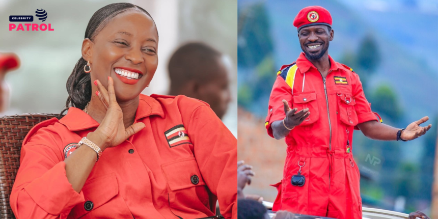 The Late Hon. Hellen Nakimuli (Left) - Bobi Wine (Right)