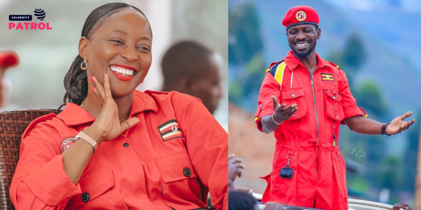 The Late Hon. Hellen Nakimuli (Left) - Bobi Wine (Right)