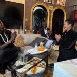 Anita Among hosts Teso cultural leaders at her Nakasero home.