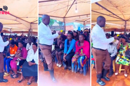 Pastor Bugingo spraying holy water viral video