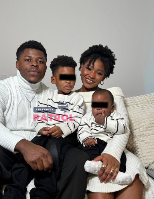 Merveille Ansiima with her young family