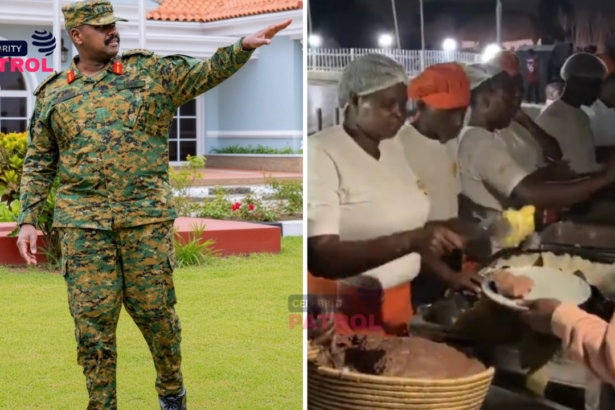 Muhoozi feeds King Oyo mourners