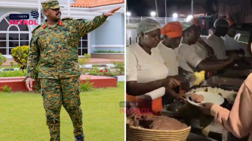 Muhoozi feeds King Oyo mourners