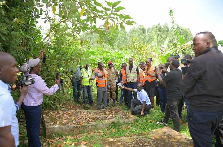 graves allegedly built to inflate compensation claims.