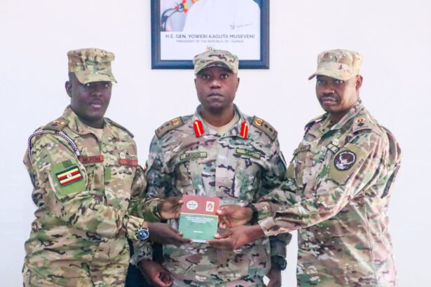 Lt Col Frank Murema takes command of 16 Service Brigade.