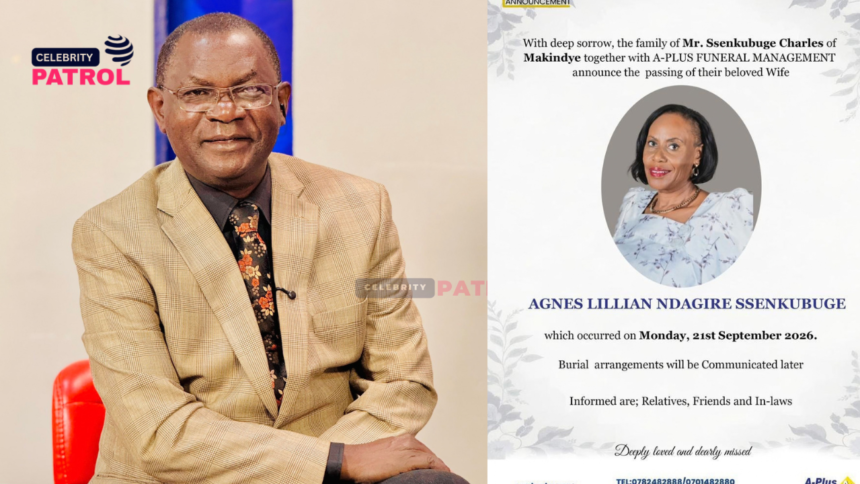 Actor Charles James Ssenkubuge Mourns Death of Wife Agness Ssenkubuge