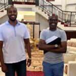 Andrew Mwenda with King Oyo