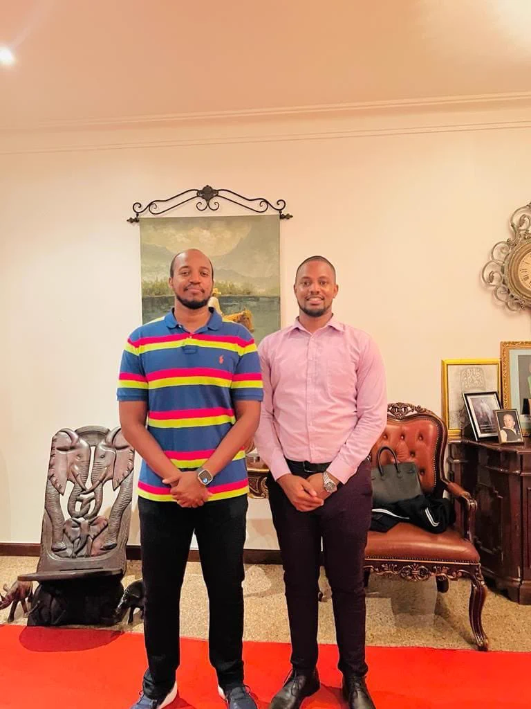 Prince Komwiswa Yoweri with King Oyo