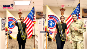 Doreen Kabareebe enlists in the U.S. Army.