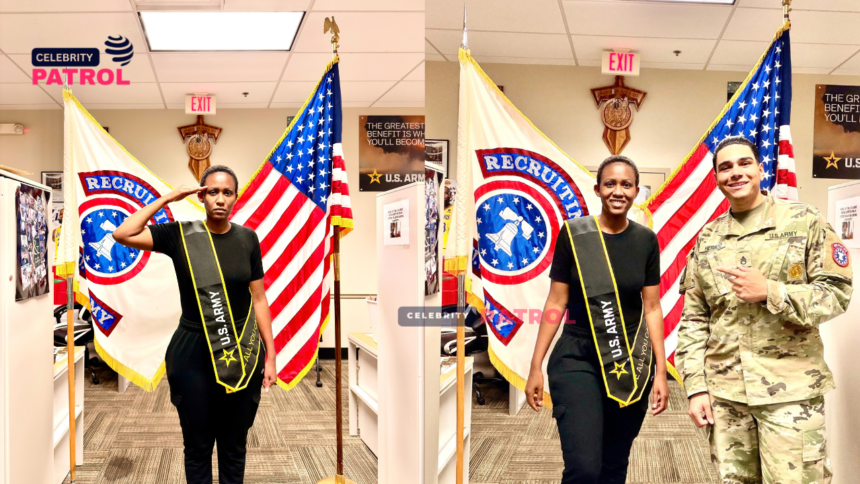 Doreen Kabareebe enlists in the U.S. Army.
